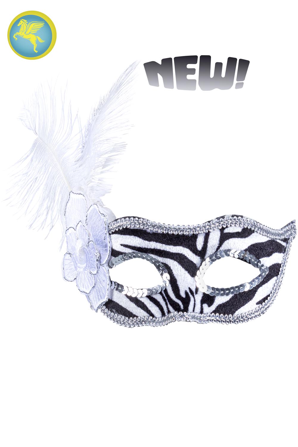 MASCHERA ZEBRATA LUSSO 